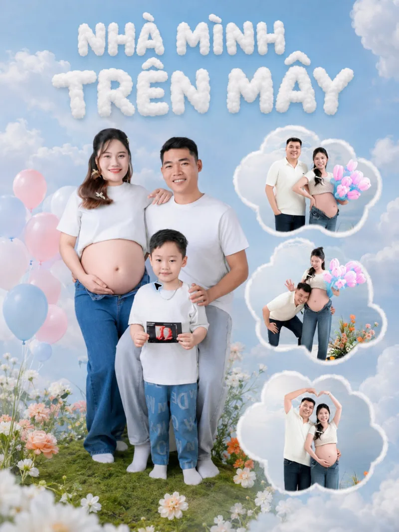 Concept NHÀ MÌNH TRÊN MÂY – Mẹ Bầu tại Mơ Home Biên Hòa