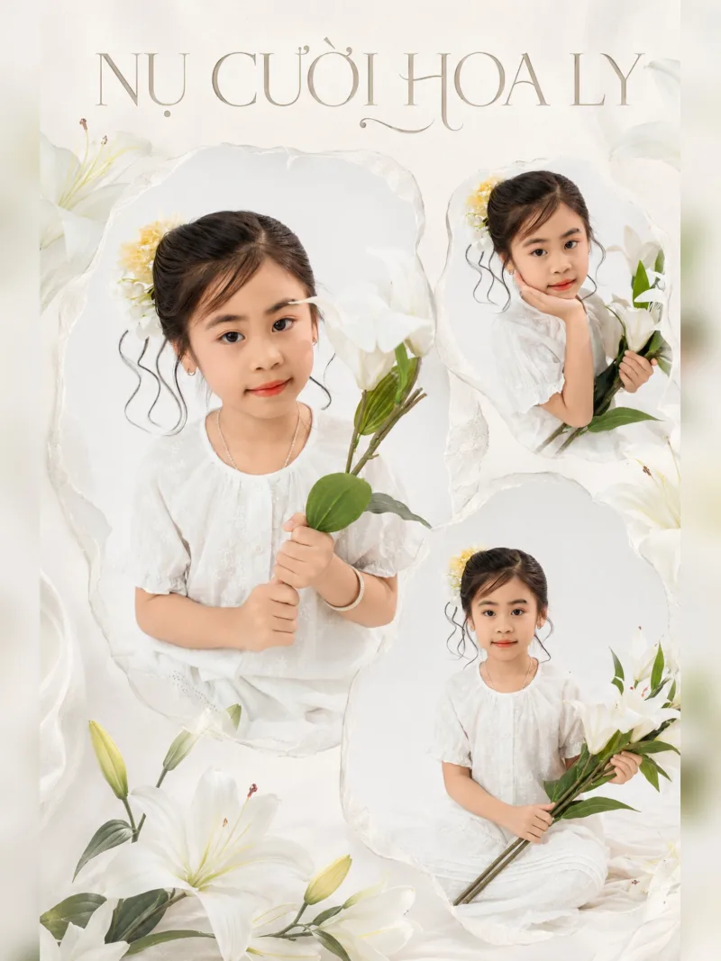 Concept NỤ CƯỜI HOA LY – Kids (Bé lớn) tại Mơ Home Long Khánh