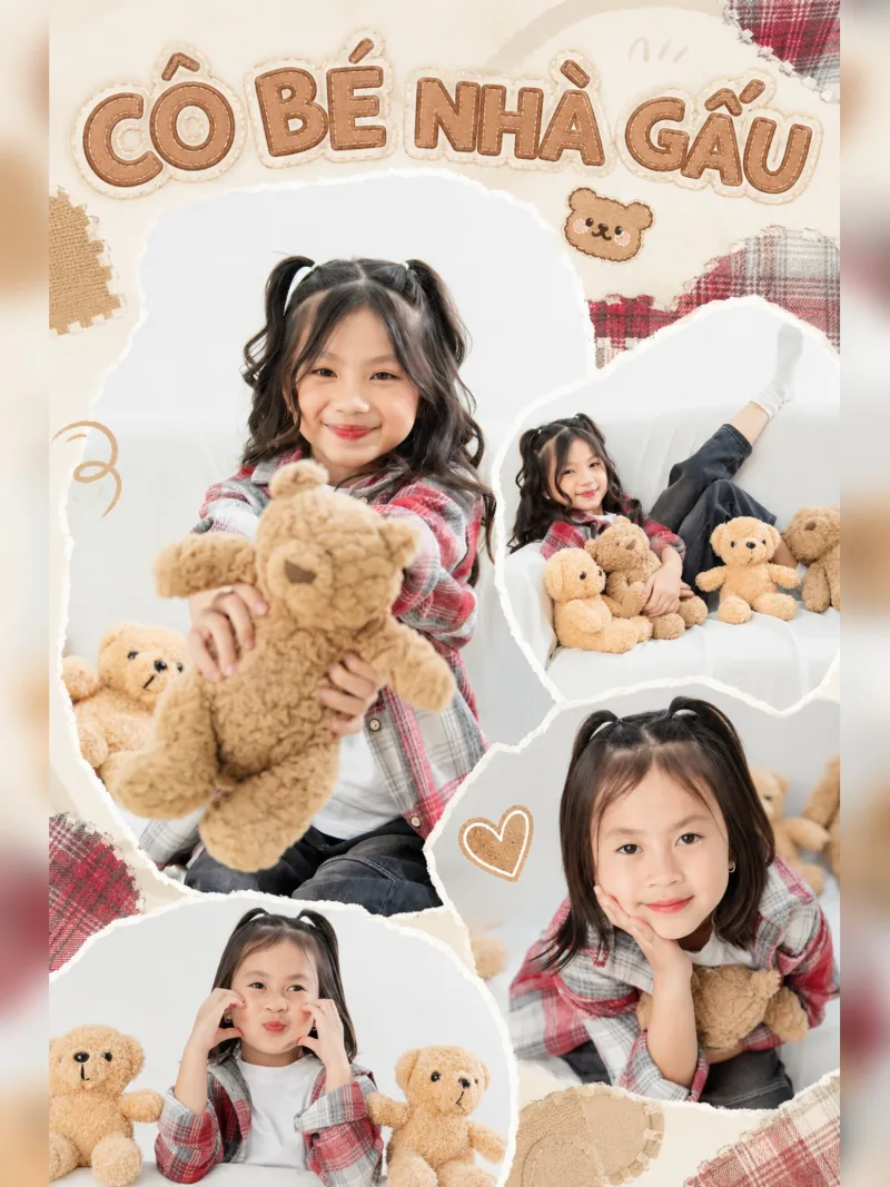 Concept CÔ BÉ NHÀ GẤU – Kids (Bé lớn) tại Mơ Home Long Khánh