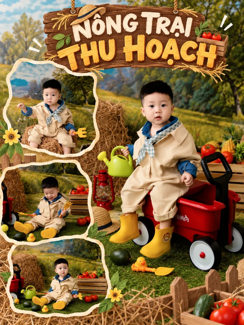 Concept NÔNG TRẠI THU HOẠCH – Baby tại Mơ Home Xuân Lộc