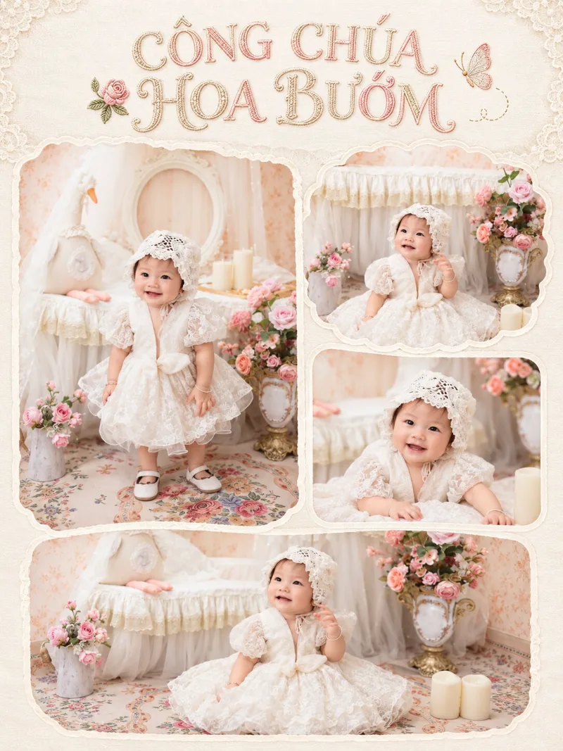 Concept CÔNG CHÚA HOA BƯỚM – Baby tại Mơ Home Phan Thiết